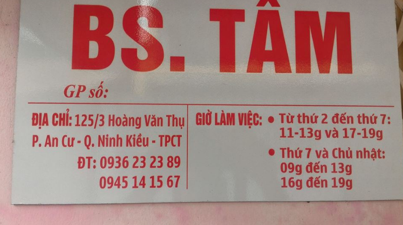 Phòng khám Sản phụ khoa & Siêu âm - BS. Lâm Đức Tâm