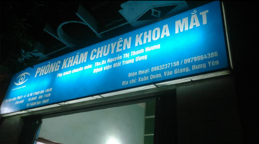 Phòng khám Mắt Xuân Quan - ThS.BS. Nguyễn Thị Thanh Hương