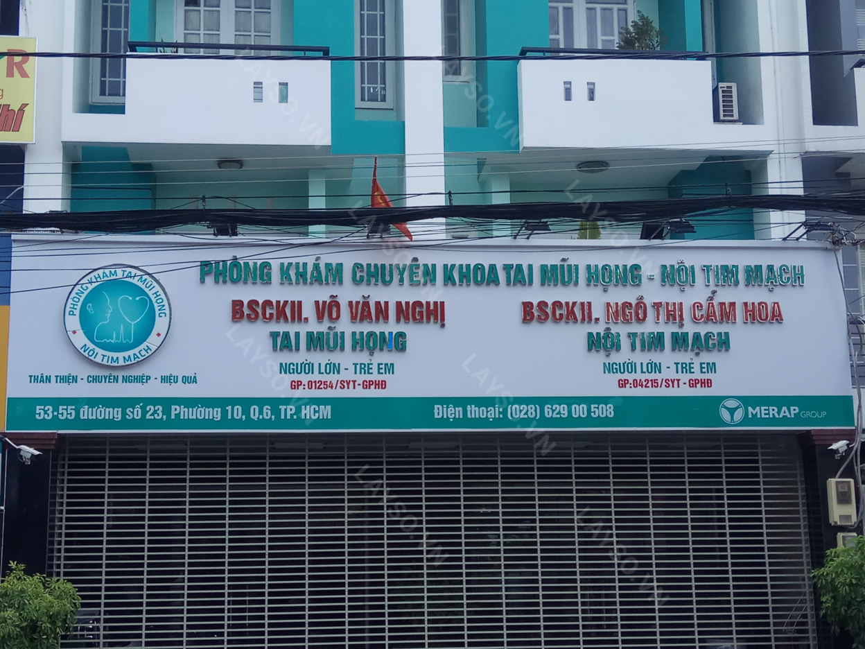 Phòng khám Tai mũi họng & Nội tim mạch - BS. Võ Văn Nghị & ThS.BS. Ngô Thị Cẩm Hoa